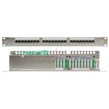 Патч-панель 19", 1U, 24xRJ45 NIKOMAX (NMC-RP24SD2-1U-MT)