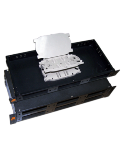 Кросс оптический 19 стоечный на 6 адаптерных панелей, 2U, с 4-мя сплайс-кассетами LANMASTER LAN-FOBM-RM-6P в Стерлитамаке Кросс оптический Pintop.ru