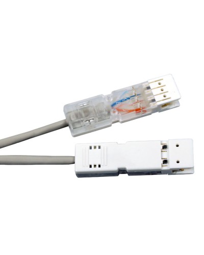 Патч-корд 110 тип-110 тип, 2 пары, Cat.5, LSZH, 2 м серый Hyperline PC-110-110-2P-C5-2M-LSZH-GY в Стерлитамаке Патч-корды и пигтейлы Pintop.ru