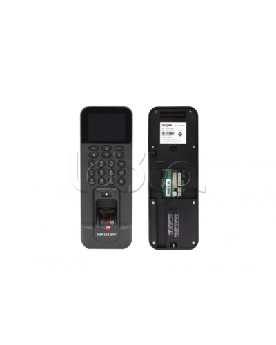 Терминал доступа со встроенными считывателями Mifare карт и отпечатков пальцев Hikvision DS-K1T804BMF в Стерлитамаке Считыватели Pintop.ru