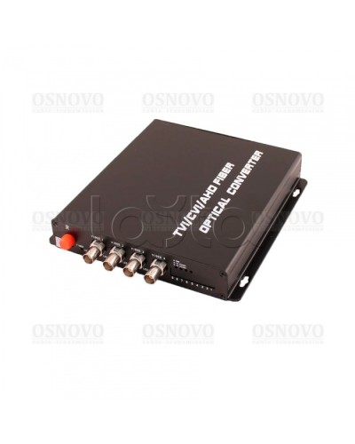 Приёмник 4 каналов видео оптический OSNOVO RA-H4/1F в Стерлитамаке Видеоусилители, Модуляторы, Делители Pintop.ru