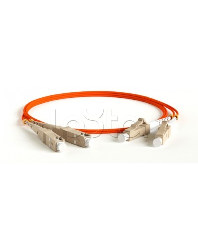 Патч-корд волоконно-оптический Hyperline FC-D2-62-LC/PR-SC/PR-H-10M-LSZH-OR в Стерлитамаке Патч-корды оптические Pintop.ru