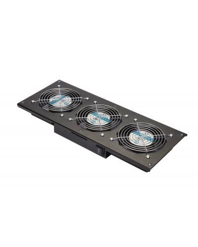 Eurolan Модуль вентиляторный потолочный, 3 вентилятора, термореле, 3 положения, черный (60A-90-11-30BL) в Стерлитамаке Вентиляторные модули Pintop.ru