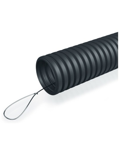 Труба гофр. ПНД 40 мм с зондом ПожТехКабель (15 м) в Стерлитамаке Труба гофрированная Pintop.ru