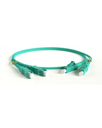 Патч-корд волоконно-оптический Hyperline FC-D2-503-SC/PR-ST/PR-H-15M-LSZH-AQ в Стерлитамаке Патч-корды оптические Pintop.ru