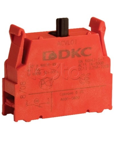 Блок контактный с клеммными зажимами (нормально-разомкнутый) DKC ACVL02 в Стерлитамаке Клеммные колодки Pintop.ru
