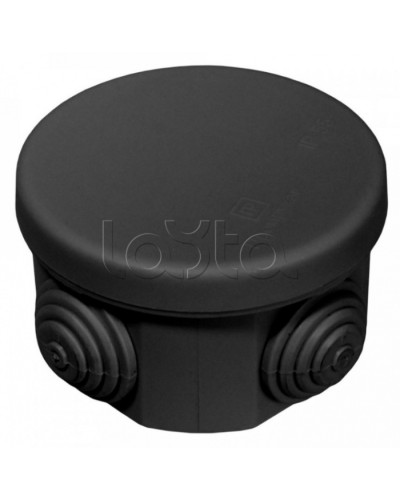 Коробка распределительная для о/п безгалогенная (HF) черная 65х40 (200шт/кор) Промрукав (40-0100-9005) в Стерлитамаке Распределительные коробки Pintop.ru