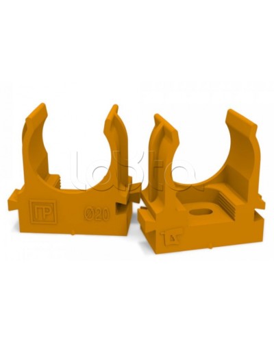 Крепеж-клипса для труб для монтажного пистолета оранжевая д20 (100шт/900шт уп/кор) Промрукав (PR13.0152) в Стерлитамаке Держатели, клипсы, скобы Pintop.ru