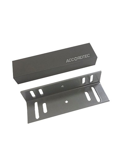 Электромагнитный влагозащищенный замок премиум-класса AccordTec ML-200K Premium Grey с уголком в Стерлитамаке Электромагнитные замки Pintop.ru