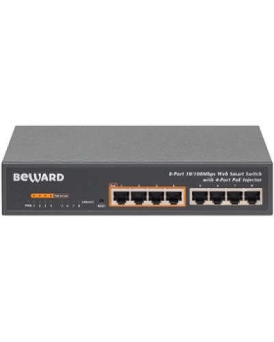 Коммутатор PoE 8-портовый Beward STW-8P4 в Стерлитамаке Коммутаторы Pintop.ru