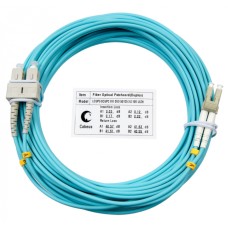 Шнур оптический duplex LC-SC 50/125 mm OM3 15м LSZH Cabeus FOP-50-LC-SC-15m