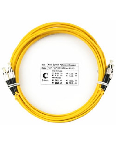 Шнур оптический SM 9/125 duplex FC/FC (5 м) Cabeus FOP(D)-9-FC-FC-5M в Стерлитамаке Патч-корды оптические Pintop.ru