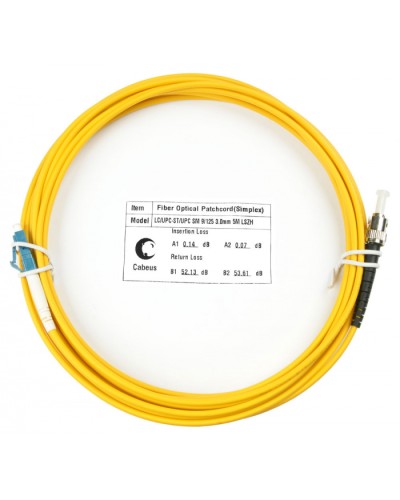 Шнур оптический simplex LC-ST 9/125 sm 10м LSZH Cabeus FOP(s)-9-LC-ST-10m в Стерлитамаке Патч-корды оптические Pintop.ru