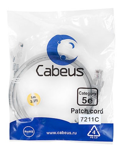 Патч-корд Cabeus PC-FTP-RJ45-CAT.6-2M-LSZH в Стерлитамаке Патчкорды (медные) Pintop.ru