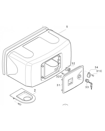 Корпус FERNI пластиковый Came 119RID122 в Стерлитамаке Запчасти для шлагбаумов и автоматики Pintop.ru