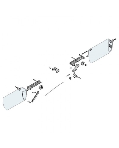 Заглушки боковые профиля безопасности DF Came 119RIR225 в Стерлитамаке Запчасти для шлагбаумов и автоматики Pintop.ru