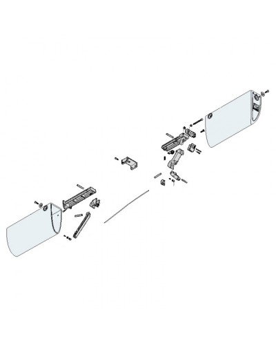 Механизм нижний профиля DF Came 119RIR228 в Стерлитамаке Запчасти для шлагбаумов и автоматики Pintop.ru