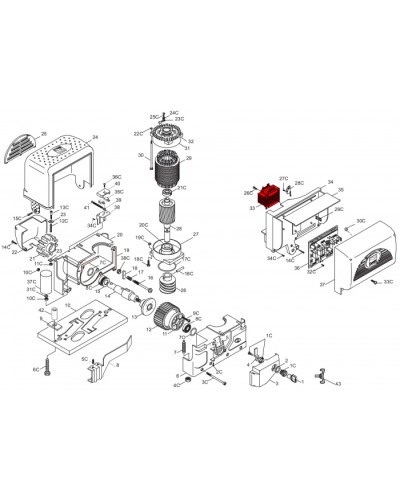 Трансформатор ZU200, ZL22 Came 119RIR263 в Стерлитамаке Запчасти для шлагбаумов и автоматики Pintop.ru
