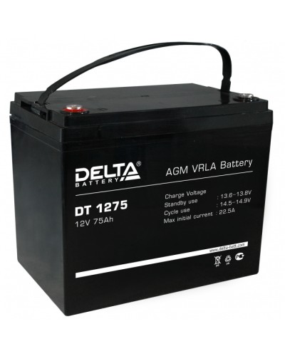 Аккумулятор свинцово-кислотный Delta DT 1275 в Стерлитамаке Электротехническое оборудование Pintop.ru