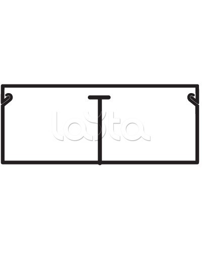 Миниканал TMC 40/2x17 с перегородкой DKC 00305 в Стерлитамаке Кабель-канал Pintop.ru