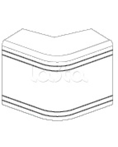 Угол внешний неизменяемый (90°) NEA 80х40 мм DKC 01808 в Стерлитамаке Аксессуары для кабель-канала Pintop.ru
