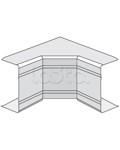 Угол внутренний неизменяемый (90°) NIA 40х40 DKC 01822 в Стерлитамаке Аксессуары для кабель-канала Pintop.ru