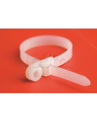 Хомут P6.6 с основанием, белый, 4,8x200 DKC 252205-M в Стерлитамаке Стяжки-хомуты Pintop.ru