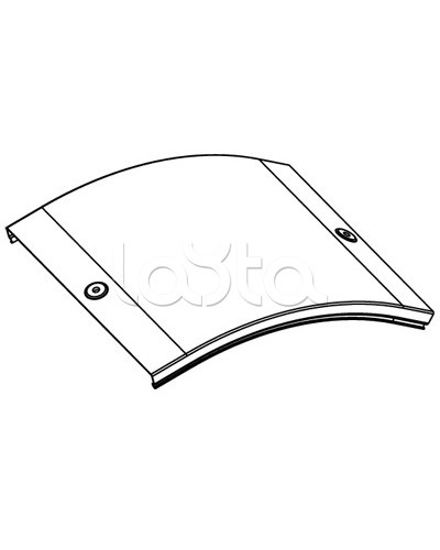 Крышка CD 45 на угол вертикальный внешн. 45° осн. 200 DKC 38264 в Стерлитамаке Аксессуары для лотков Pintop.ru