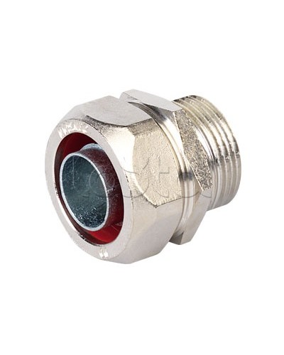 Муфта металлорукав-коробка, ф10мм, IP40/IP44/IP66/IP67, М16х1,5 наружная резьба DKC (6014-1016) в Стерлитамаке Повороты, муфты, тройники Pintop.ru