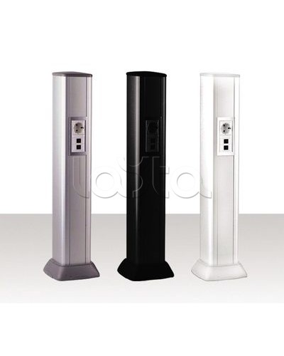 Колонна алюминевая 0,71 м, цвет черный DKC 09593 в Стерлитамаке Аксессуары для стоек и шкафов Pintop.ru