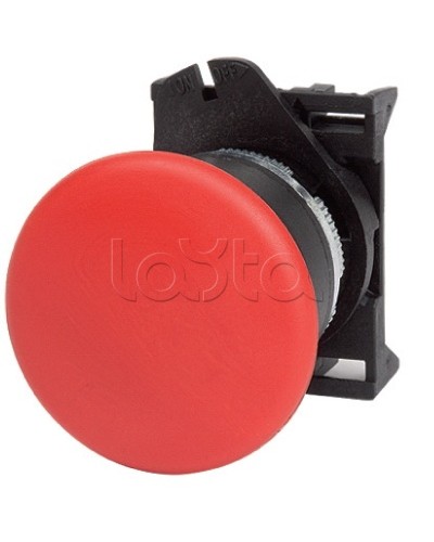 Кнопка грибовидная, прозрачная с фиксацией, красная д. 40 DKC ABHL1M4N в Стерлитамаке Аксессуары для стоек и шкафов Pintop.ru