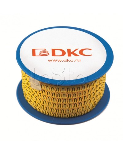 Колечко маркировочное 1, 2.5-4мм. черное на желтом DKC AZO301BY в Стерлитамаке Аксессуары для лотков Pintop.ru