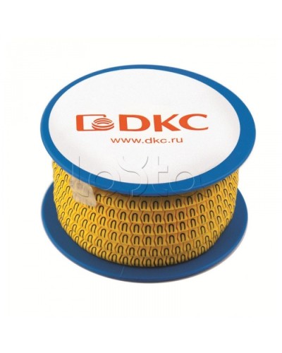 Колечко маркировочное 8, 2.5-4мм. черное на желтом DKC AZO308BY в Стерлитамаке Крепежные изделия Pintop.ru