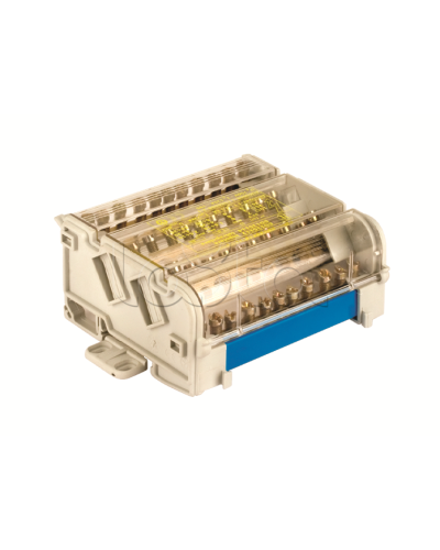 Блок распределительный на DIN рейку 2р 125А, 7х6мм 2х7,5мм 2x9мм DKC BD125112 в Стерлитамаке Аксессуары для лотков Pintop.ru