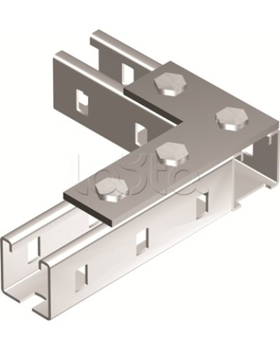 Пластина соединительная L-обр., длина 90х140 мм, 4отв., горячеоцинкованная DKC BMD1022HDZ в Стерлитамаке Аксессуары для лотков Pintop.ru