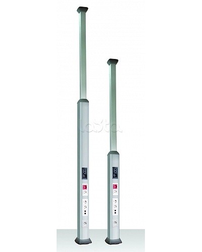 Колонна алюминиевая, 1.5 - 3м, цвет чёрный DKC 09583 в Стерлитамаке Аксессуары для стоек и шкафов Pintop.ru