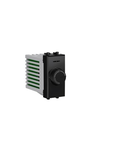 Диммер поворотный Черный квадрат, Avanti, 16A, 1 мод. DKC 4402131 в Стерлитамаке Аксессуары для стоек и шкафов Pintop.ru