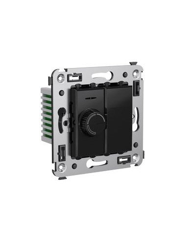 Диммер поворотный в стену, Avanti, Черный квадрат DKC 4402133 в Стерлитамаке Аксессуары для стоек и шкафов Pintop.ru