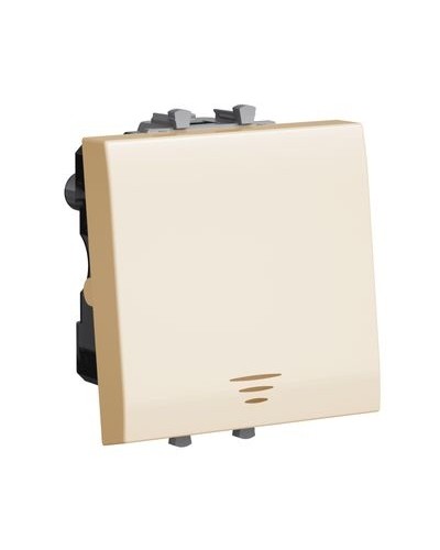 Кнопка Ванильная дымка, Avanti, 16A, 2 мод. DKC 4405152 в Стерлитамаке Аксессуары для стоек и шкафов Pintop.ru