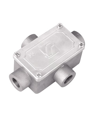 Коробка ответвительная алюминиевая, 4 ввода, М20х1,5 ,IP55, 118х83х42мм 6430-20 в Стерлитамаке Распределительные коробки Pintop.ru