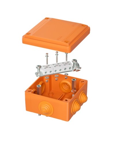 Коробка пластиковая FS с кабельными вводами и клеммниками, IP55,100х100х50мм, 6р, 4мм.квDKC (FSB11604) в Стерлитамаке Распределительные коробки Pintop.ru