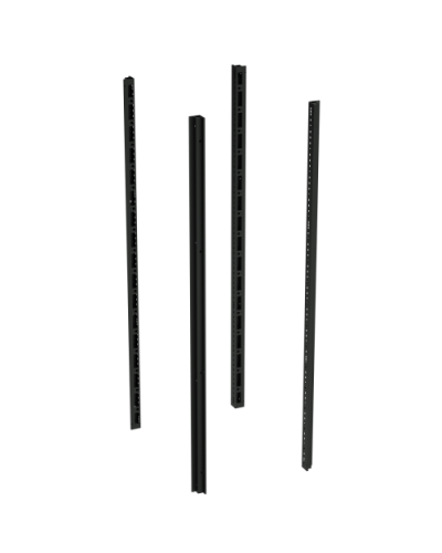 Стойки вертикальные для 19 IT-CQE, В=2000мм, 4шт, RAL9005 DKC (R5KMN20B) в Стерлитамаке Аксессуары для стоек и шкафов Pintop.ru