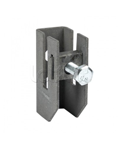 Держатель для полосы толщиной до 8мм с фикс. болтом, HZ EKF PROxima (lp-d2312) в Стерлитамаке Монтажные материалы Pintop.ru