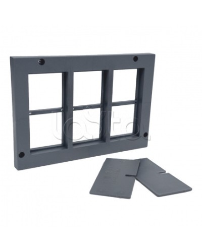 Рамка приборная 12 модулей для лючка C-Line 24 EKF cl-rp-12-24 в Стерлитамаке Аксессуары для кабель-канала Pintop.ru