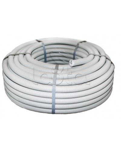 Труба гофр. ПВХ тяжелая с протяжкой d16 мм (100 м) серая EKF-Plast (tg-z-16-t) в Стерлитамаке Труба гофрированная Pintop.ru