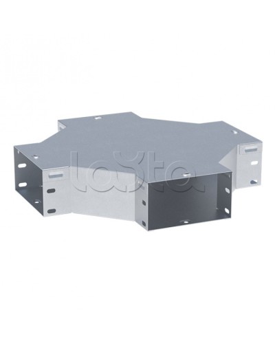 Ответвитель крестообразный 100х200-1,2 мм EKF (x10020008-1,2) в Стерлитамаке Аксессуары для лотков Pintop.ru