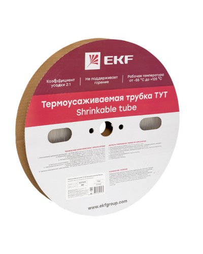 Термоусаживаемая трубка ТУТ 4/2 прозрачная рулон EKF PROxima (tut-4-tr) в Стерлитамаке Аксессуары для кабель-канала Pintop.ru