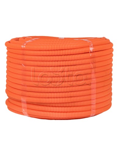 Труба гофр. ПНД с протяжкой d20 мм (100 м) оранжевая EKF-Plast (tpnd-20-o) в Стерлитамаке Труба гофрированная Pintop.ru