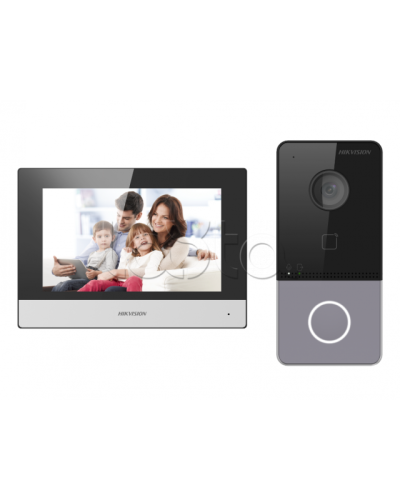 Комплект IP видеодомофона с Wi-Fi Hikvision DS-KIS603-P(C) в Стерлитамаке Комплекты домофонов Pintop.ru