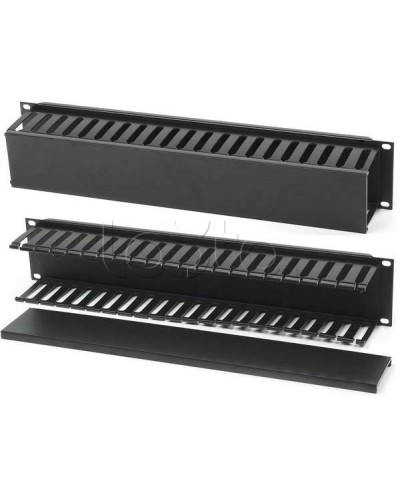 Организатор кабельный с крышкой, 19 Hyperline (CM-2U-PL-COV) в Стерлитамаке Аксессуары для кабель-канала Pintop.ru